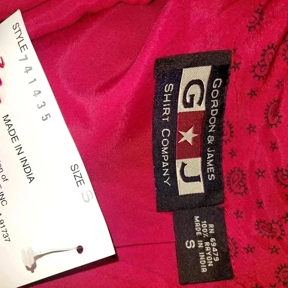 NWT Gordon James Womens paisley print crop Ruffle Cardigan & Dress Size Small - Picture 12 of 12